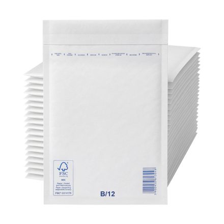 Enveloppes à bulles protectrices VP B12 140x225 mm blanc, carton 200 pcs