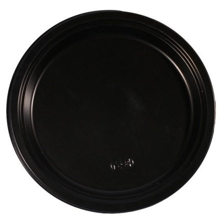 Plaque PS 24cm noir profond / 50pcs