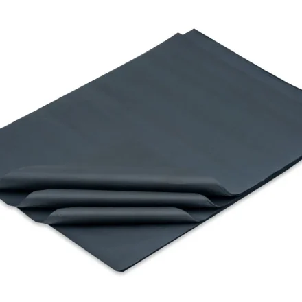 Papier d'ornement noir 38x50 cm pour l'emballage, 500 Feuilles