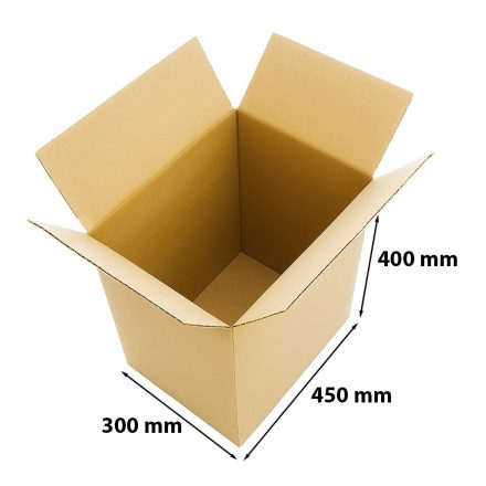 Boîte à rabat en carton 450x300x400 mm BC560 A3 taille C InPost brun