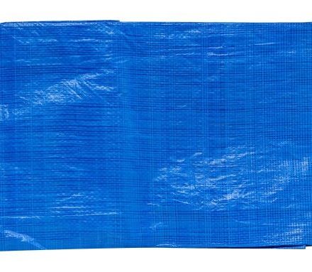Couverture de protection avec PE 3x3 m bleu 50 g/m2 étanche à la lumière