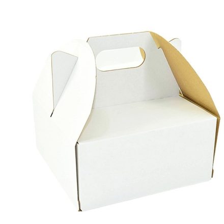 Boîte en carton - boîte à gâteaux 260x260x250 mmBlanc 10 pcs