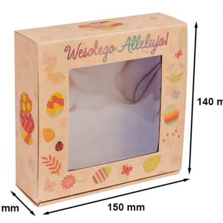 Carton avec fenêtre Happy Hallelujah - boîte cadeau 150x140x55mm