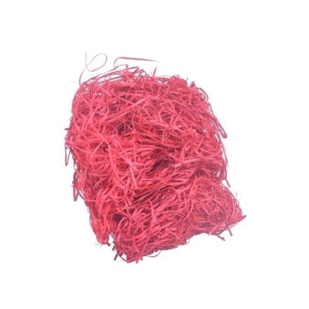 Laine de bois décorative 1 kg Emballages en cellier rouge