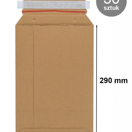 Paquet 50 Enveloppes en carton C4 218x290 mm autocollant
