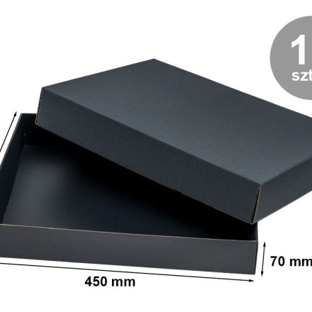 Boîtes câblées noires 450x350x70 mm, 10 pcs