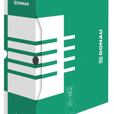 Boîte d'archives texturée A4 pour documents 120x340x297 mm vert