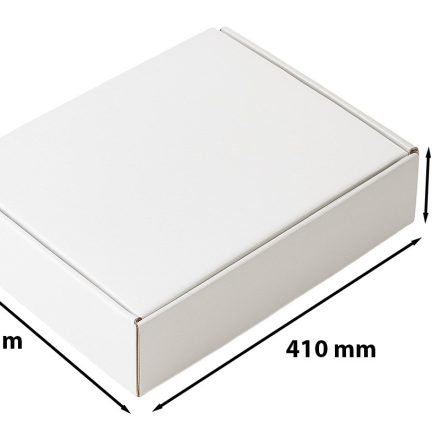 Carton 410x340x75 mm F427 emballage blanc taille A