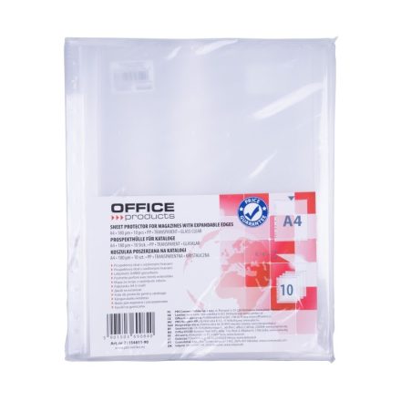 Document T-shirts A4 cristallin PP 180um 10 pcs étendus
