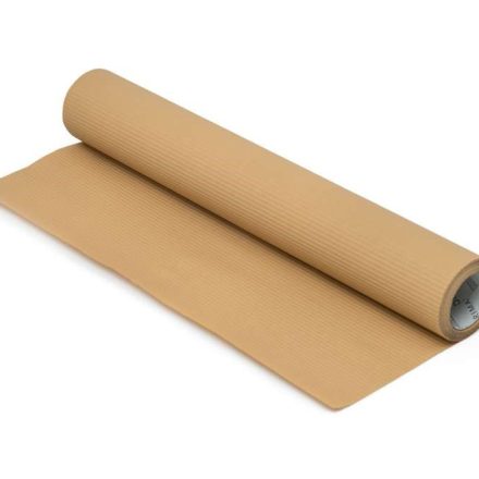 Papier brun ondulé en rouleau 50 cm x 10 m pour les cadeaux