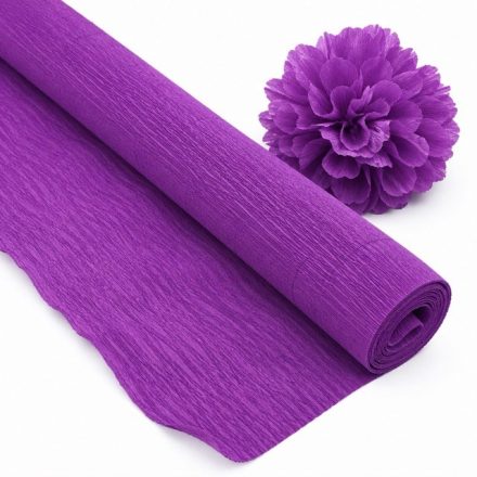 Crêpe italienne 180g♪ Violet ♪ 50cm/250cm Cartotecnica Rossi décoratif