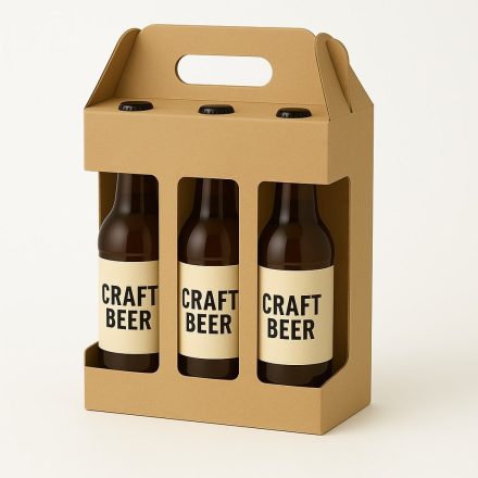 Carton avec poignée 210x140x258 mm na 6 bière - 20 pcs