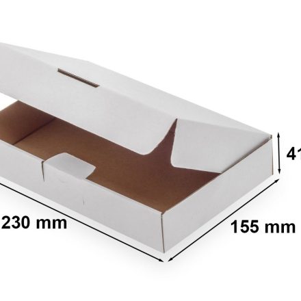 Boîte en carton 230x155x41mm F426 blanc A5 InPost XS