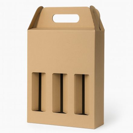 Carton avec poignée pour le transport 210x68x258 mm na 3 une bière. 20 pcs