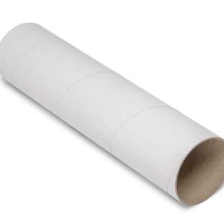 Tube en carton A3 blanc 80 mm gr 2 mm L 350 mm pour les dessins