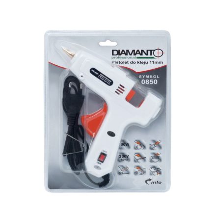 Pistolet à colle chaude 60-100W, bâtonnets de colle 11 mm
