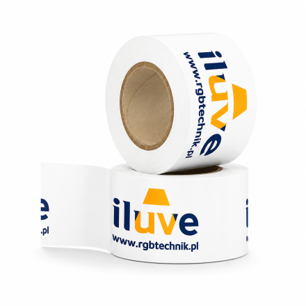 Bandes d'emballage avec logo Solvent 3 couleurs 48 mm x 54 m 180 pcs