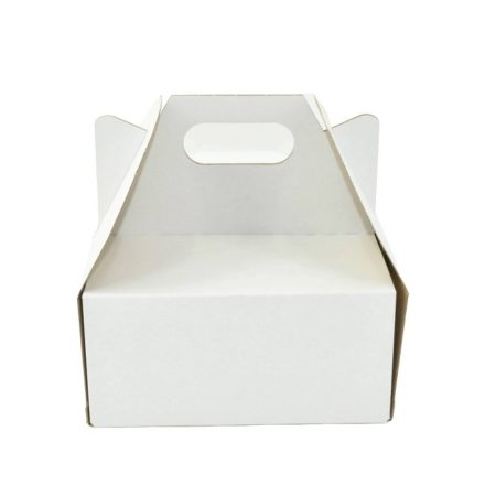 Boîte à gâteaux en carton 420x320x250 mm blanc 10 pcs