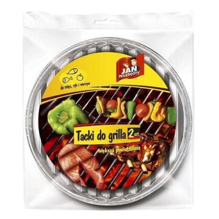 Plateaux de grill en aluminium ronds multi-usages Jan Nécessaire 2 pcs