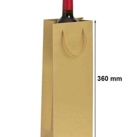 Sac cadeau en papier stratifié avec du vin 125x85x360 gvieux