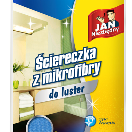 JN tissu en microfibre pour le nettoyage des miroirs bleu 1 pcs