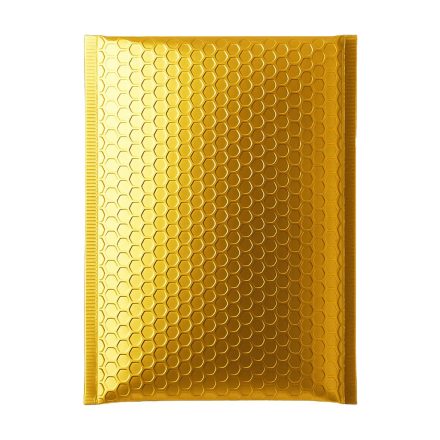 Enveloppe à bulles métalliques protectrices D14 180x250 mm or pour expédition