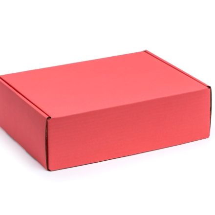 Carton 330x250x100 Coral rouge F427 Boîte décorative