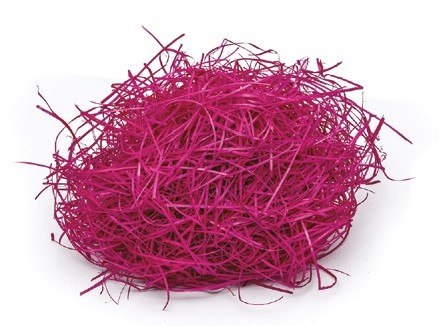 Cave décorative en laine de bois rose 500 g Remplir l'emballage