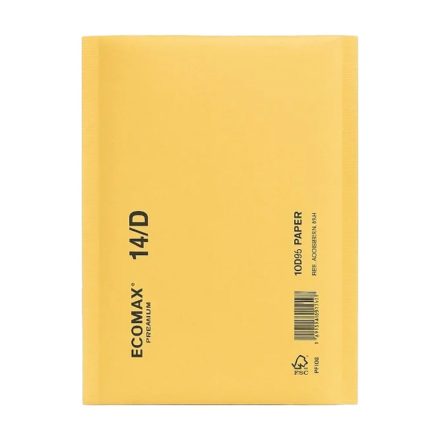 Enveloppes à bulles en papier ECOMAX D14 brun, 100 pcs EKO