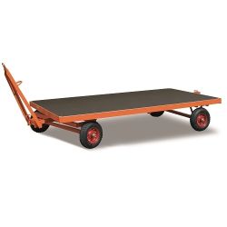 Remorque industrielle avec platine 2000x1000x700 mm, capacité de charge 5000 kg