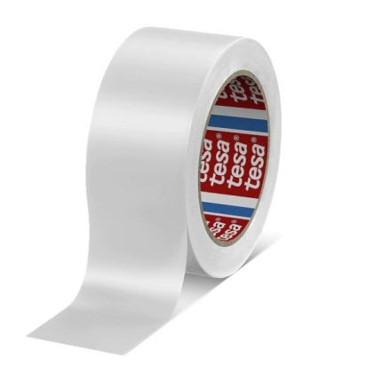Bande d'avertissement pour le marquage des dangers PVC 50 mm x 33 m blanc