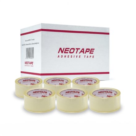 Bande d'emballage transparente silencieuse NEOTAPE 48 mm x 60 m, carton 72 rouleaux