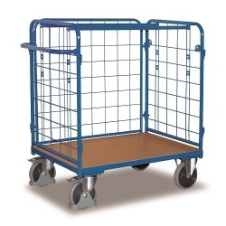 Chariot de transport bas pour colis 3 murs 500 kg SW-800.313