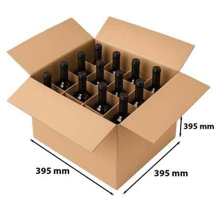 Flapboard avec truss, boîte à bouteilles 395x395x395 mm BC 650