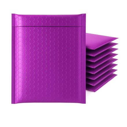 Enveloppe à bulles métalliques 150x215 mm emballage pourpre 100 pcs