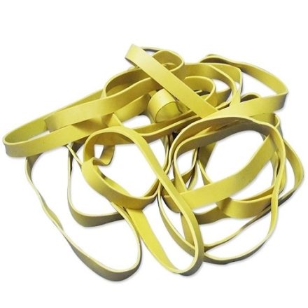 Recettes en caoutchouc grand jaune 80 mm x 1,5 x 10 mm 1000 g Très bien. 190 pcs