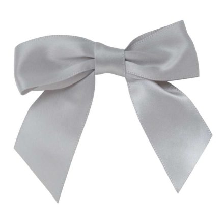 Bâtons de satin décoratifs avec adhésif 25 mm argent 10 pcs pour boîtes