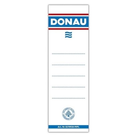 Etiquettes adhésives à deux faces Donau pour reliure 75mm 20pc