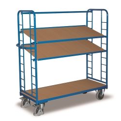 Cart de plateau galvanisé à trois couches 250 kg SW-540.201