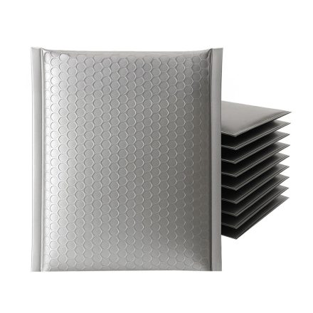 Enveloppes de bulles métalliques E15 argent pour l'expédition 100 pcs