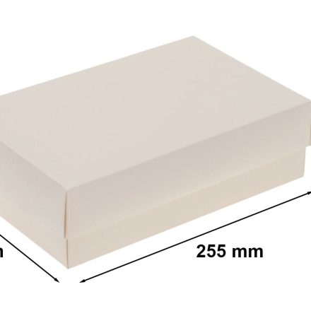 Boîte en carton blanc L 255x160x75 mm