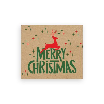 Stickers Craffle de Noël Joyeux Fawn de Noël 35x40 mm 200 pcs