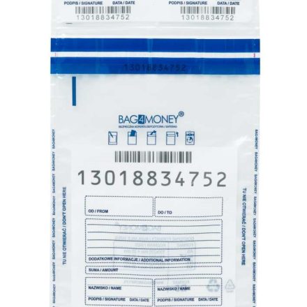 Enveloppes bancaires sécurisées B5 Bag4Money, incolores 180x245 mm 100 pc