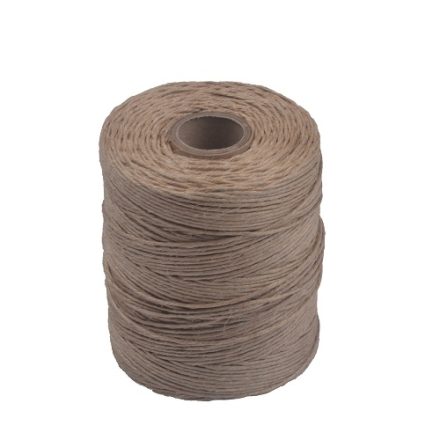 Fils de lin brillant brut brun fort 2 mm 250 g 250 m