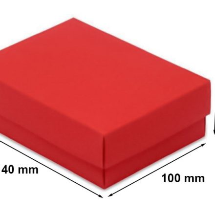 Boîte décorative en carton A6 140x100x47 mm Rouge S