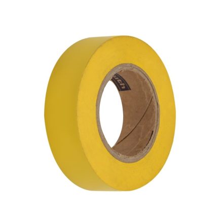 Bande isolante PVC Jaune pour câbles et câbles 19mm x 20m