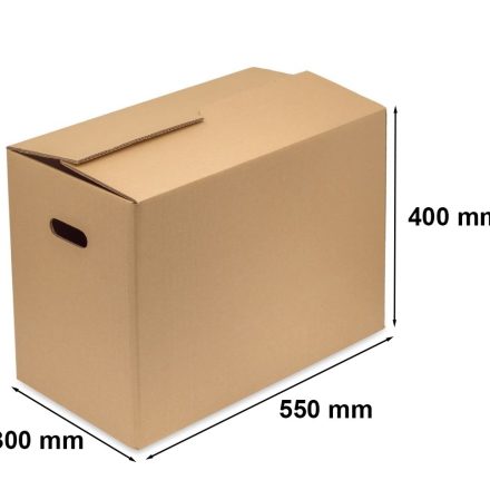 Carton pour l'enlèvement du bois 550x300x400 mm 5 Couches brunes
