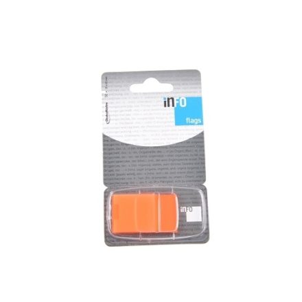 Rubans d'indexation adhésifs oranges 25x43mm 50pcs avec alimentation