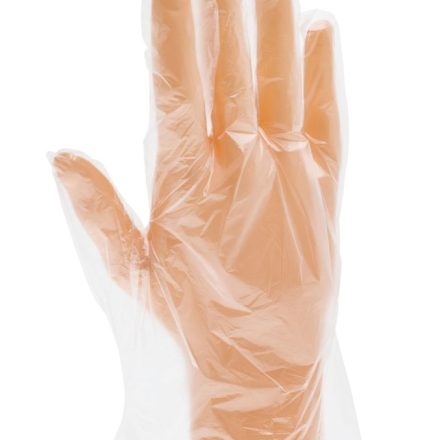 Gants d'huile HDPE simple protection transparente L 100 pcs