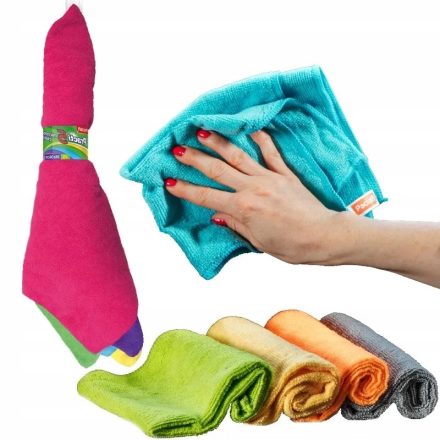 Tissus de polissage en microfibre 5 pcs 36x36cm Couleurs de mélange - Maison et bureau